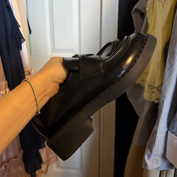 Prada Black Patent Leather women’s Loafers - Picture 2 of 14